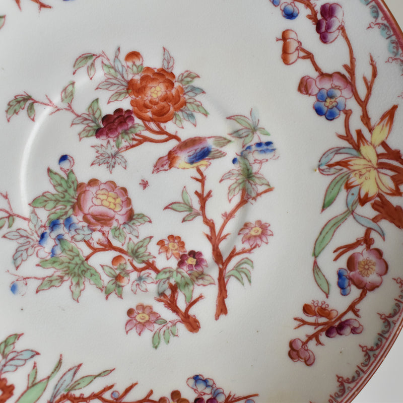 Antique Cup & Saucer Sarreguemines Minton 252 B