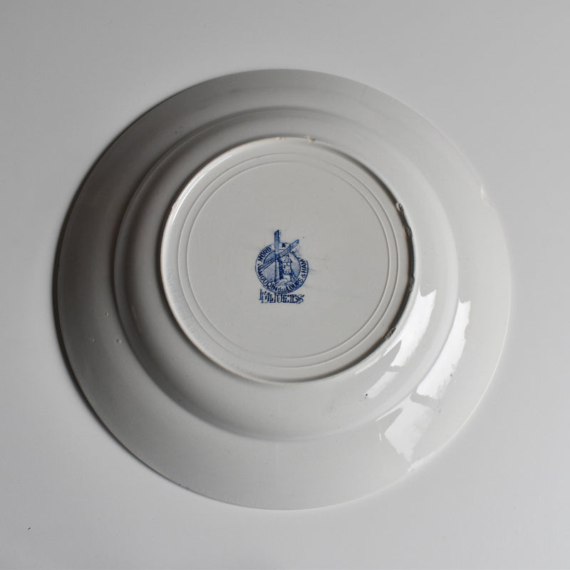 Vintage Deep Plate Moulin des Loups Bleuets J