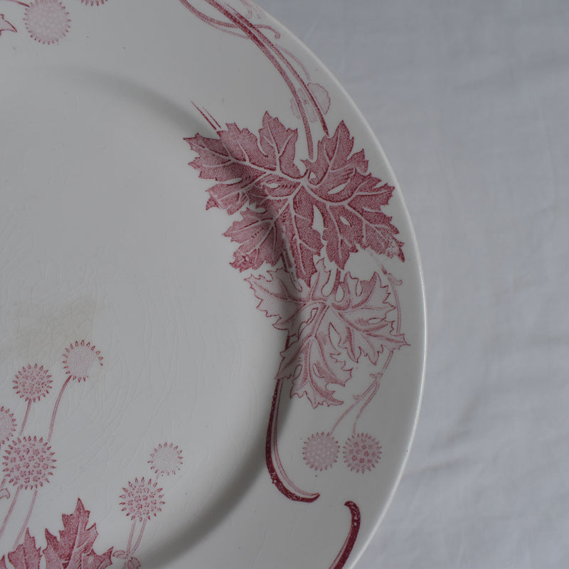 Antique Plate K&G Luneville Platane U