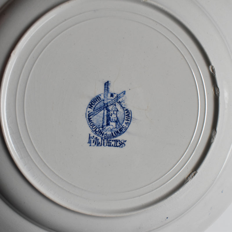 Vintage Deep Plate Moulin des Loups Bleuets J
