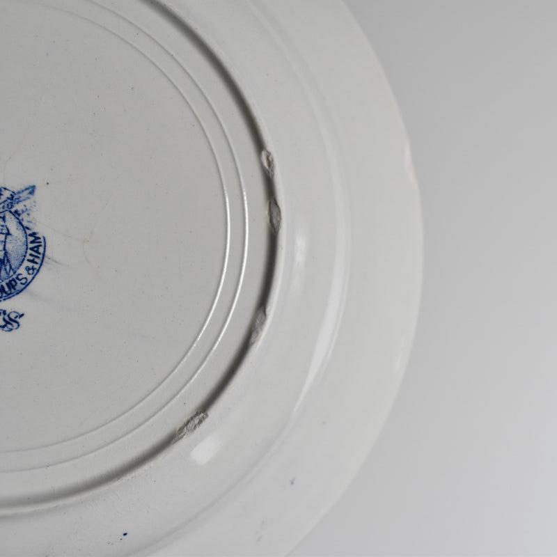 Vintage Deep Plate Moulin des Loups Bleuets J