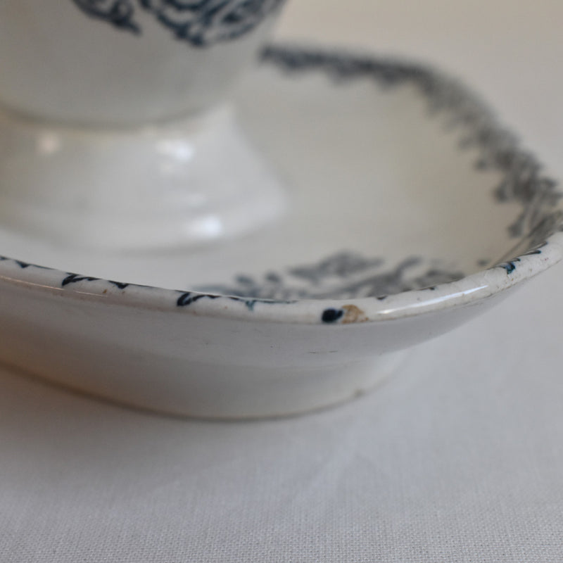Antique Sauce Boat - St. Amand Flora
