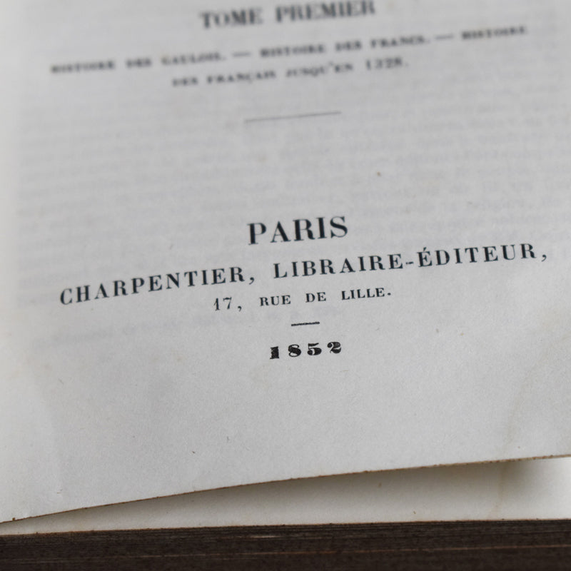 Antique book Histoire des Français