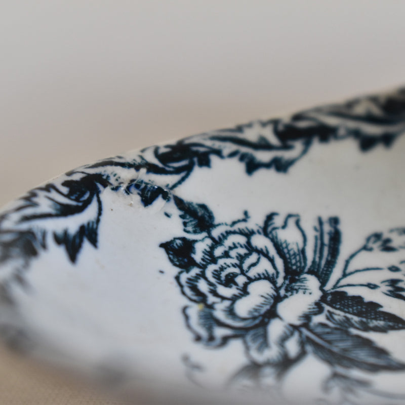 Antique Sauce Boat - St. Amand Flora