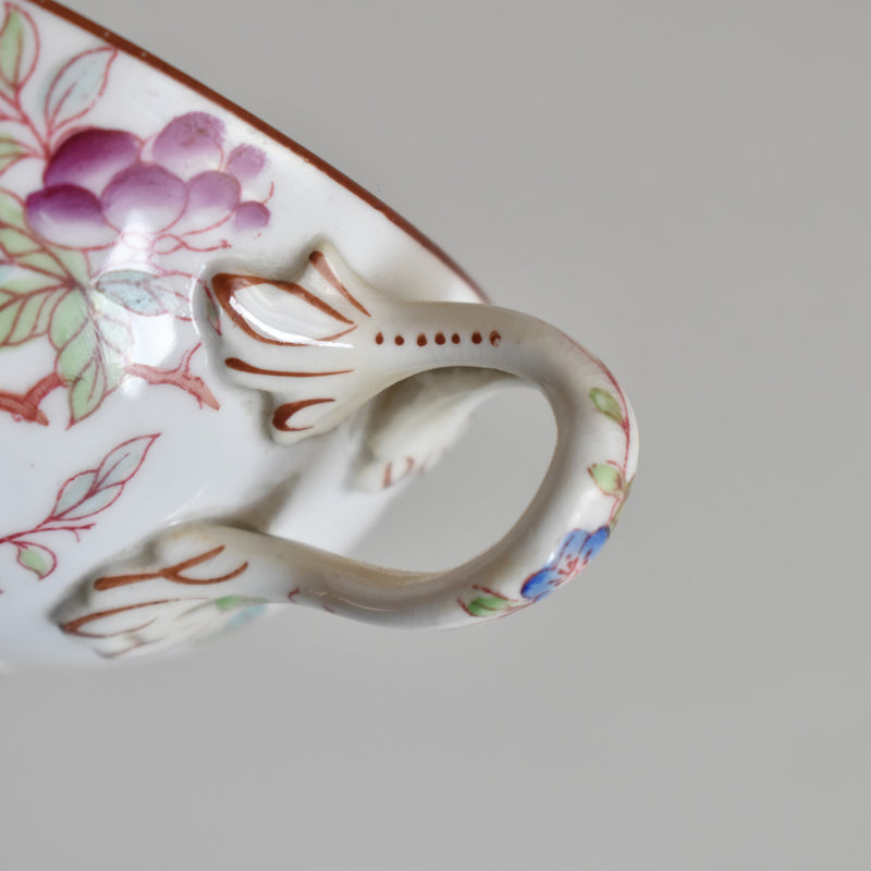 Antique Cup & Saucer Sarreguemines Minton 252 B