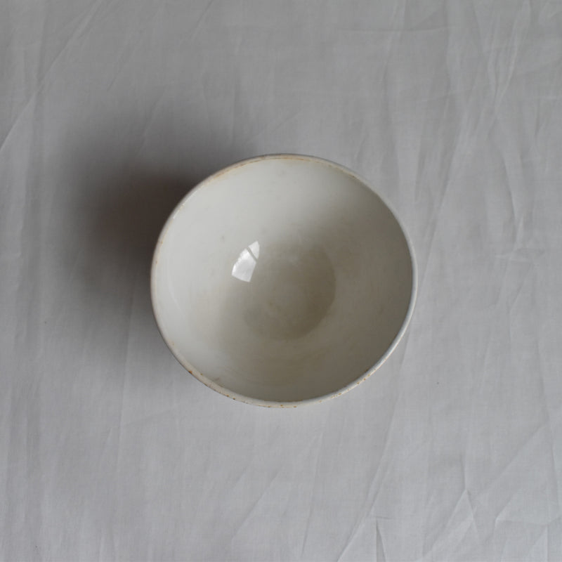Vintage Cafe au Lait Bowl Digoin & Sarreguemines Fleur Rouge B