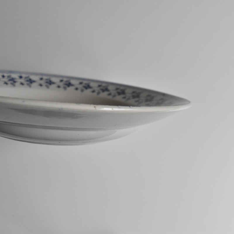 Vintage Deep Plate Moulin des Loups Bleuets J