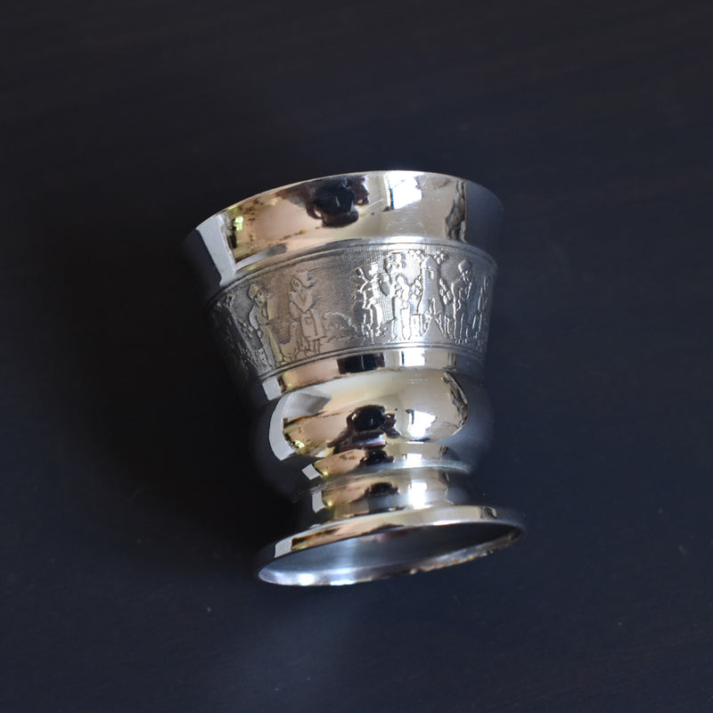 Vintage egg cup and spoon set