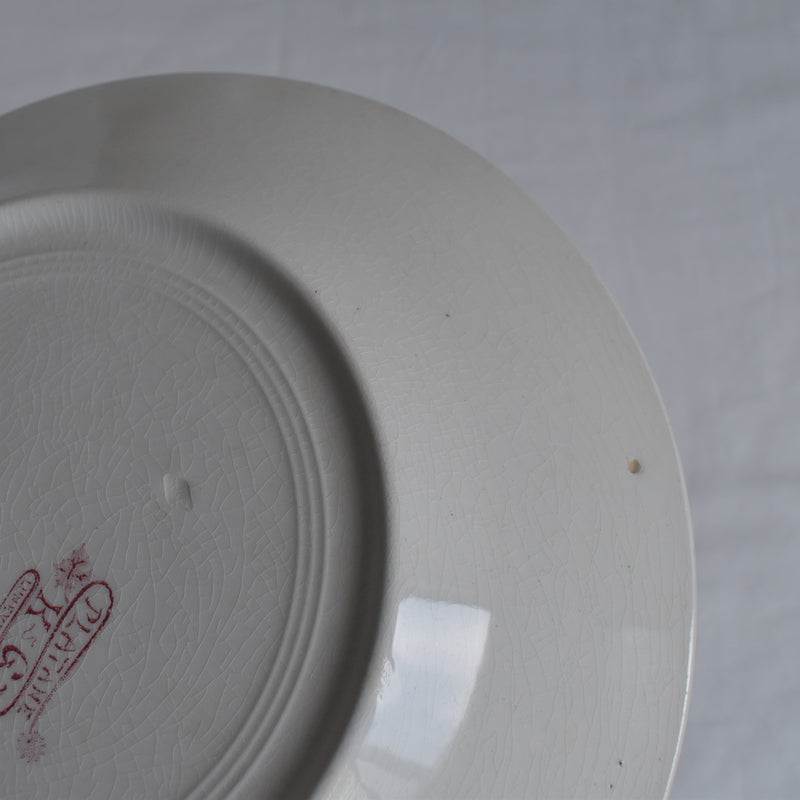 Antique Plate K&G Luneville Platane V