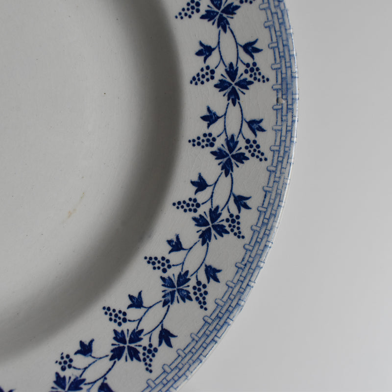 Vintage Deep Plate Moulin des Loups Bleuets J
