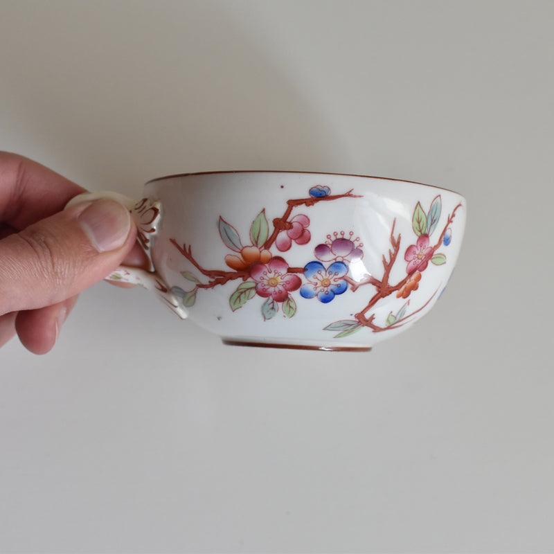 Antique Cup & Saucer Sarreguemines Minton 252 B