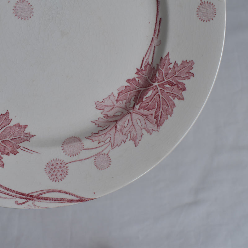 Antique Plate K&G Luneville Platane V