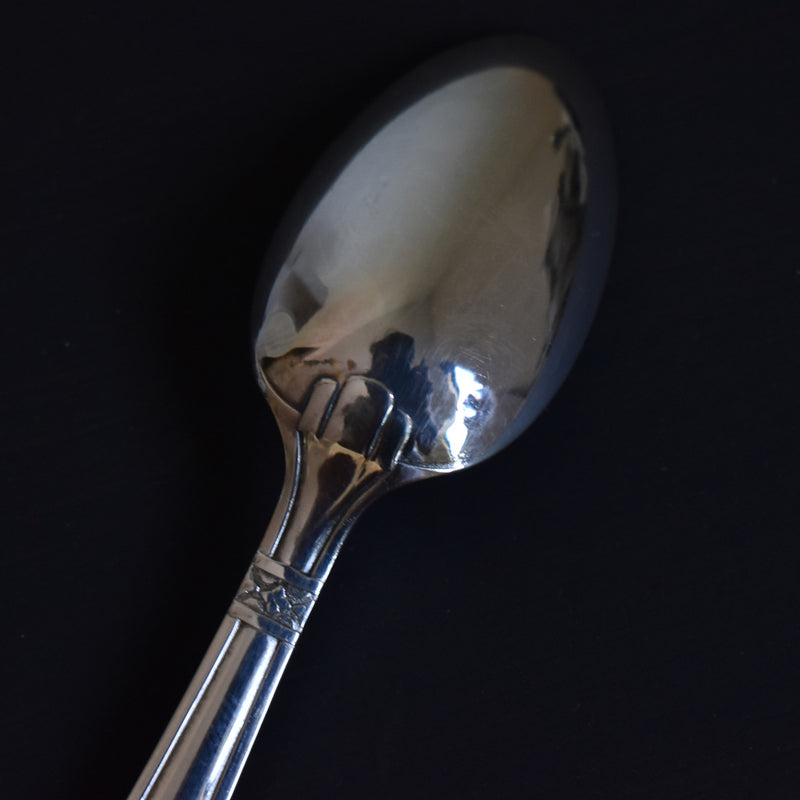 Vintage egg cup and spoon set