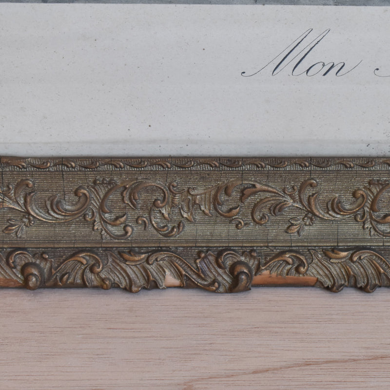 Antique frame with picture, Mon fiancé