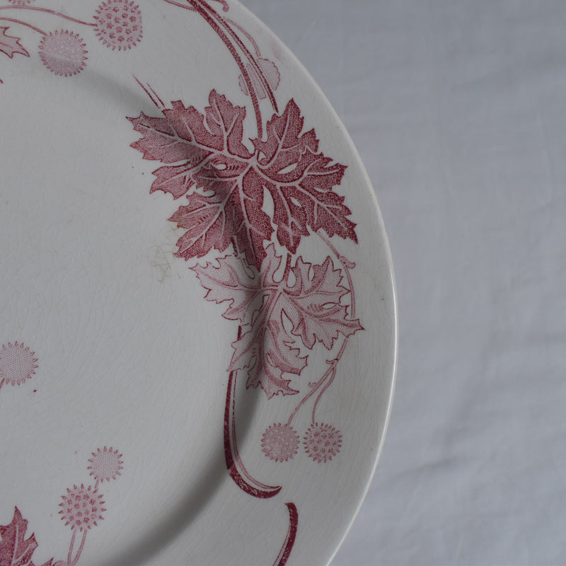 Antique Plate K&G Luneville Platane V