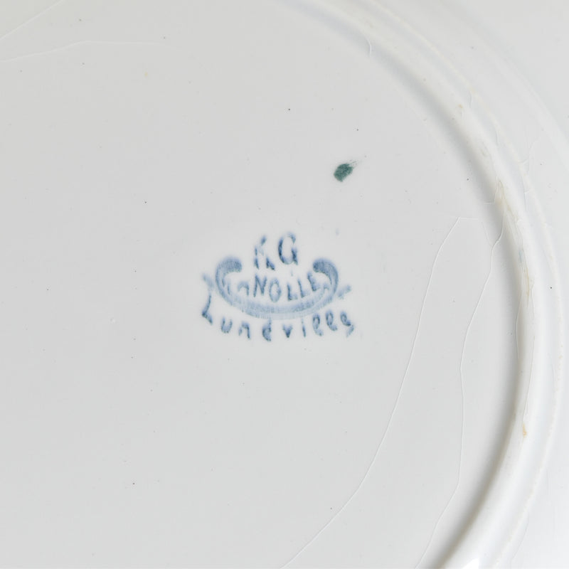 Antique Large Plate 28.5cm K&G Luneville Angéle