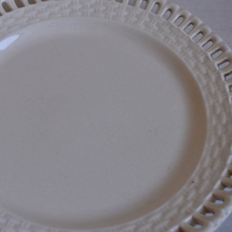 Antique Dessert Plate - U&C Sarreguemines "Panier D"