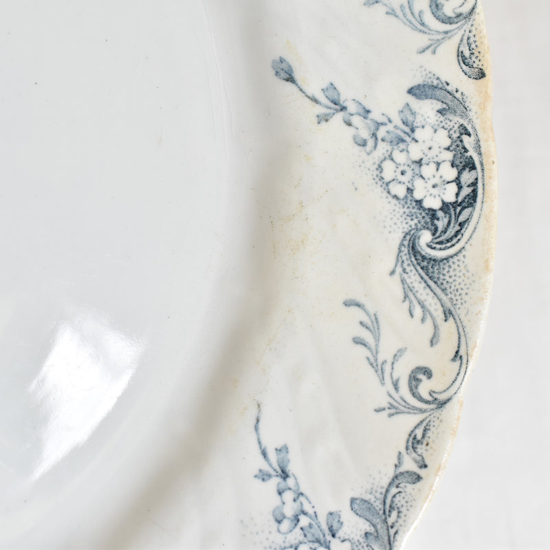 Antique Large Plate 28.5cm K&G Luneville Angéle