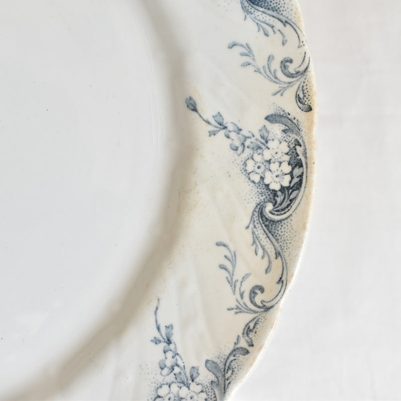 Antique Large Plate 28.5cm K&G Luneville Angéle