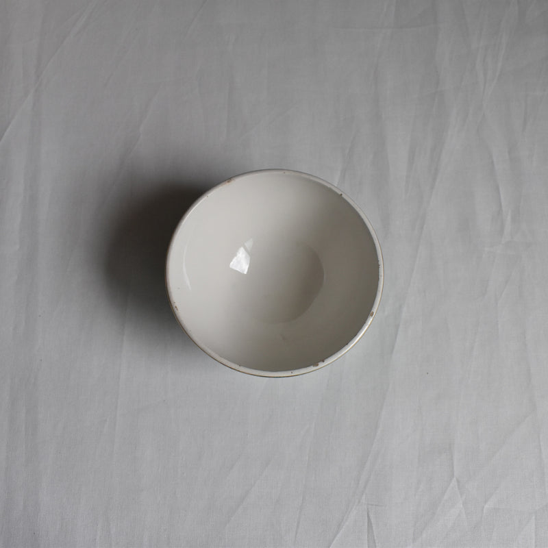 Vintage Cafe au Lait Bowl Digoin & Sarreguemines Petit vert