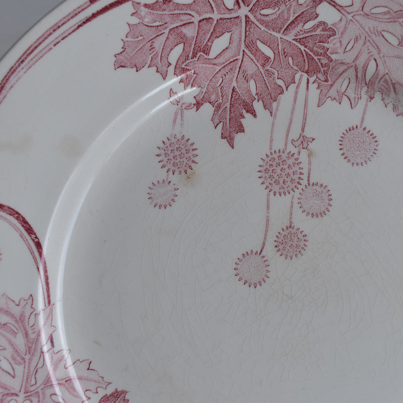 アンティークプレート K&Gリュネヴィル Platane W