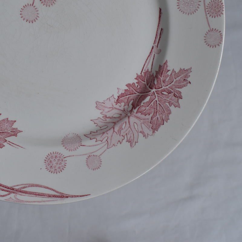 アンティークプレート K&Gリュネヴィル Platane W