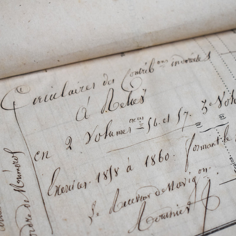 Antique Book - Circulaires recette de navigation