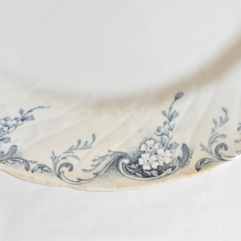 Antique Large Plate 28.5cm K&G Luneville Angéle