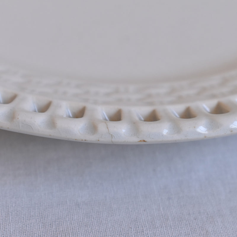 Antique Dessert Plate - U&C Sarreguemines "Panier D"