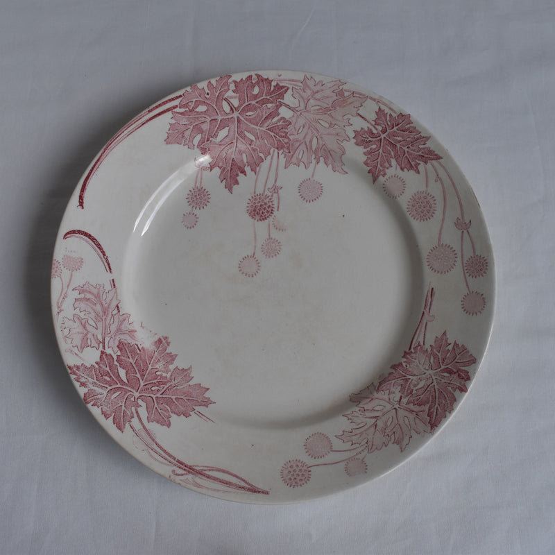 Antique Plate K&G Lunéville Platane X