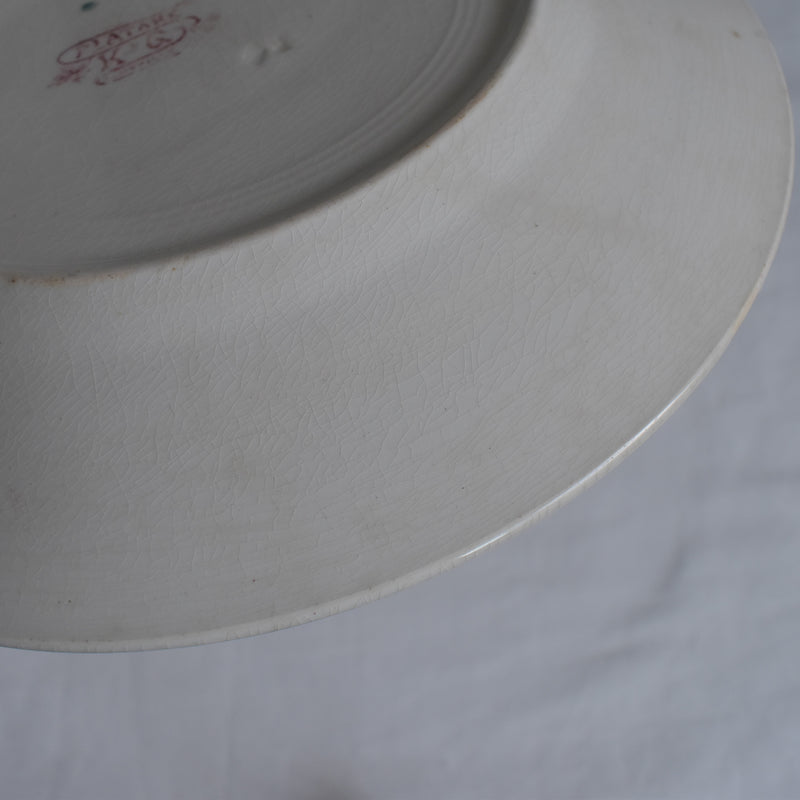 Antique Plate K&G Lunéville Platane X