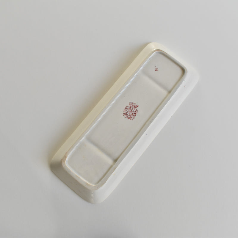 Antique Soap Dish, Sarreguemines Jardiniére (Red)