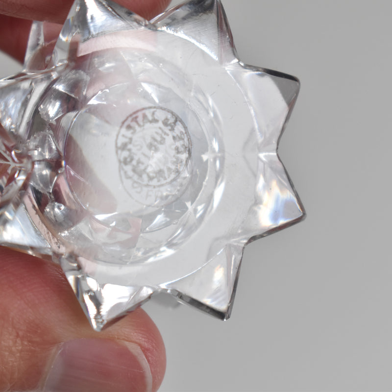 Vintage Saint Louis Crystal Salt Cellars - Set of 2
