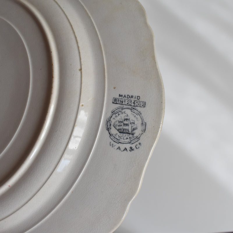 Antique Plate W.A.A.&Cie Madrid A