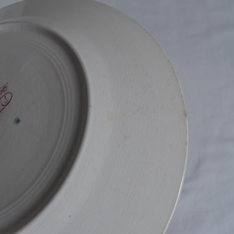 Antique Plate K&G Lunéville Platane X