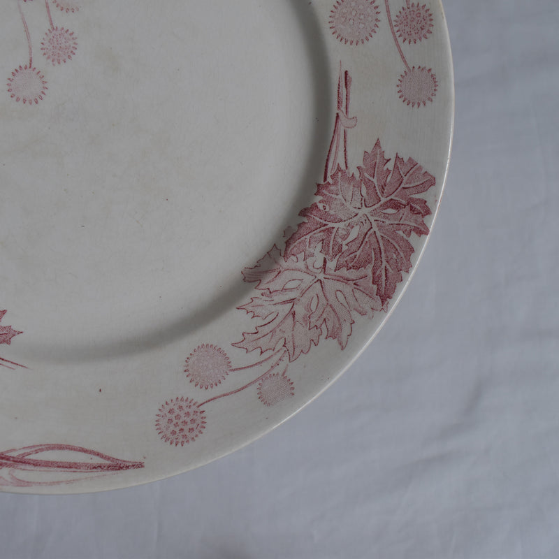 Antique Plate K&G Lunéville Platane X