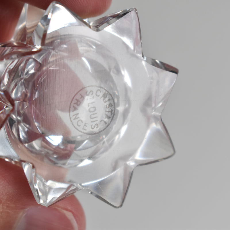 Vintage Saint Louis Crystal Salt Cellars - Set of 2