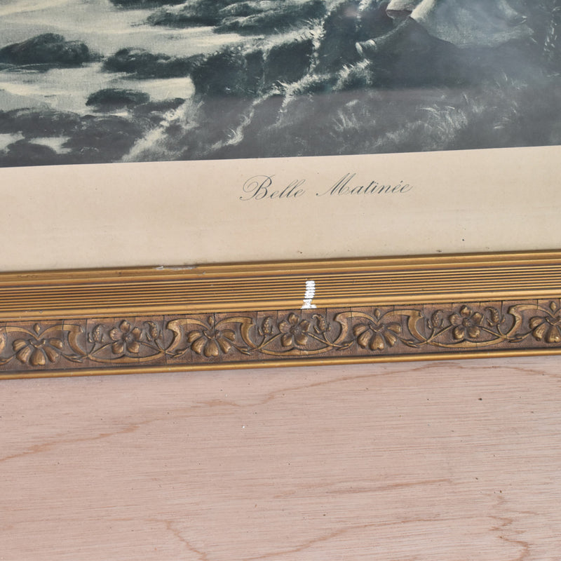 Antique Frame with Picture - Une belle Matinée