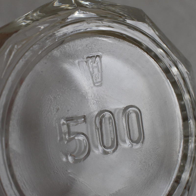 ガラス　ヴィンテージ　ジャムポット　500 B