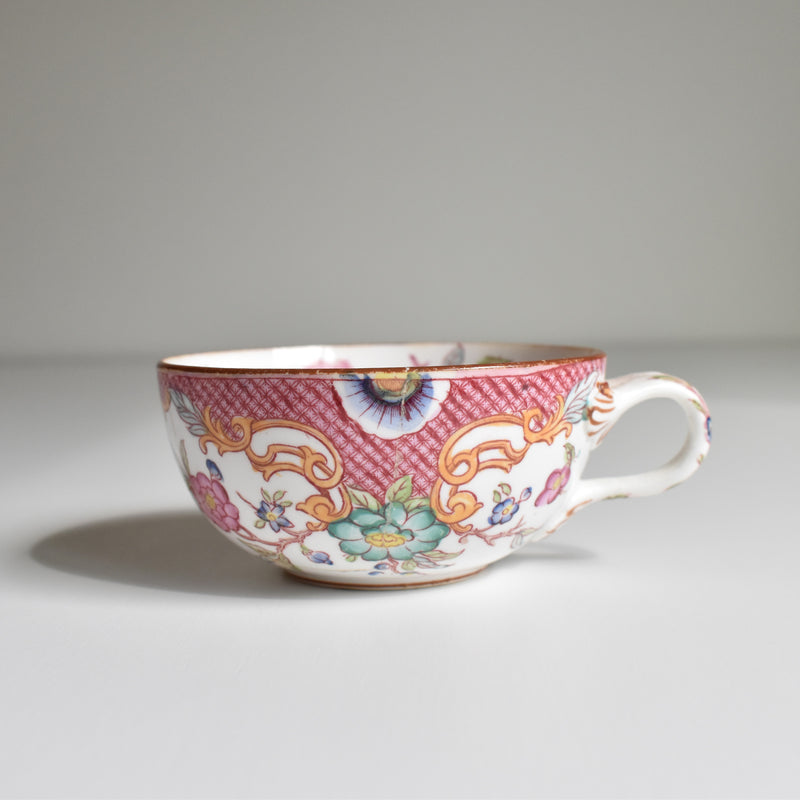 Antique Teacup & Saucer Sarreguemines Minton 216 B