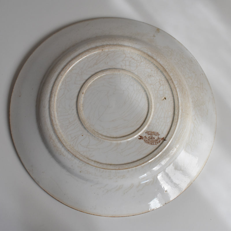 Vintage Large Plate Gien Fauvette