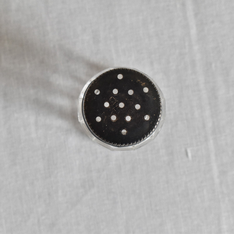 アンティーク　ガラス　ミニソルトキーパー