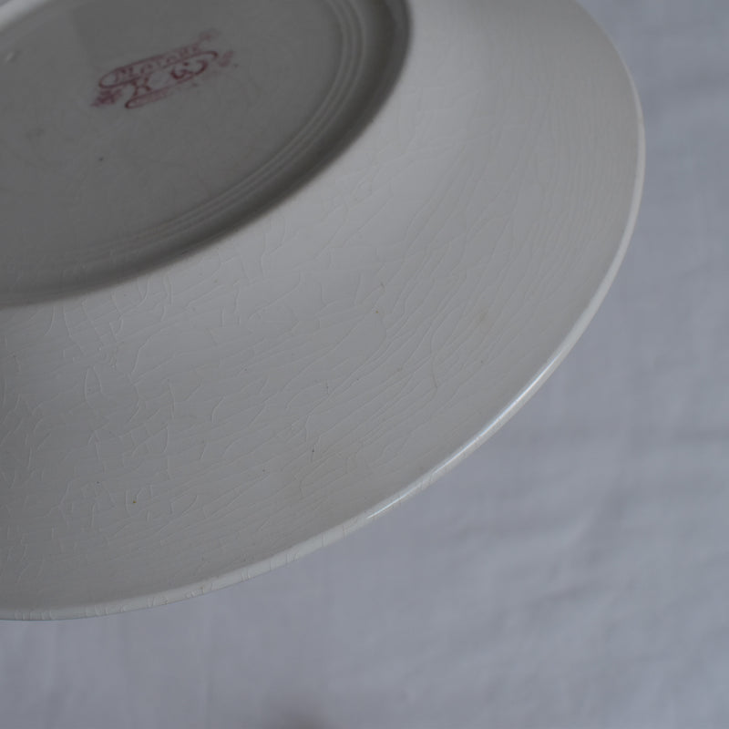 Antique Plate K&G Luneville Platane Y