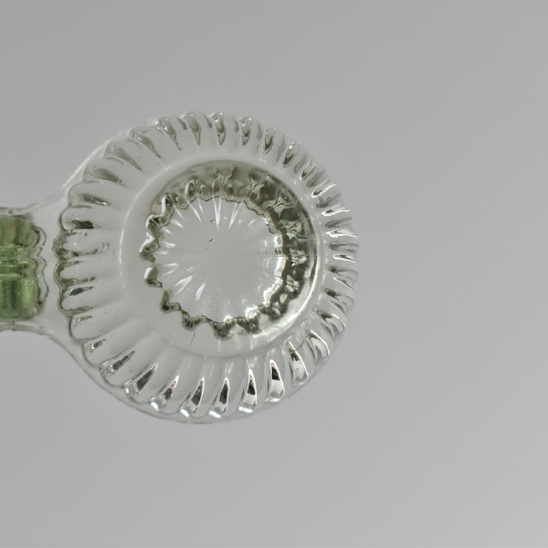 Vintage Glass Salt & Pepper Shakers - Light Green