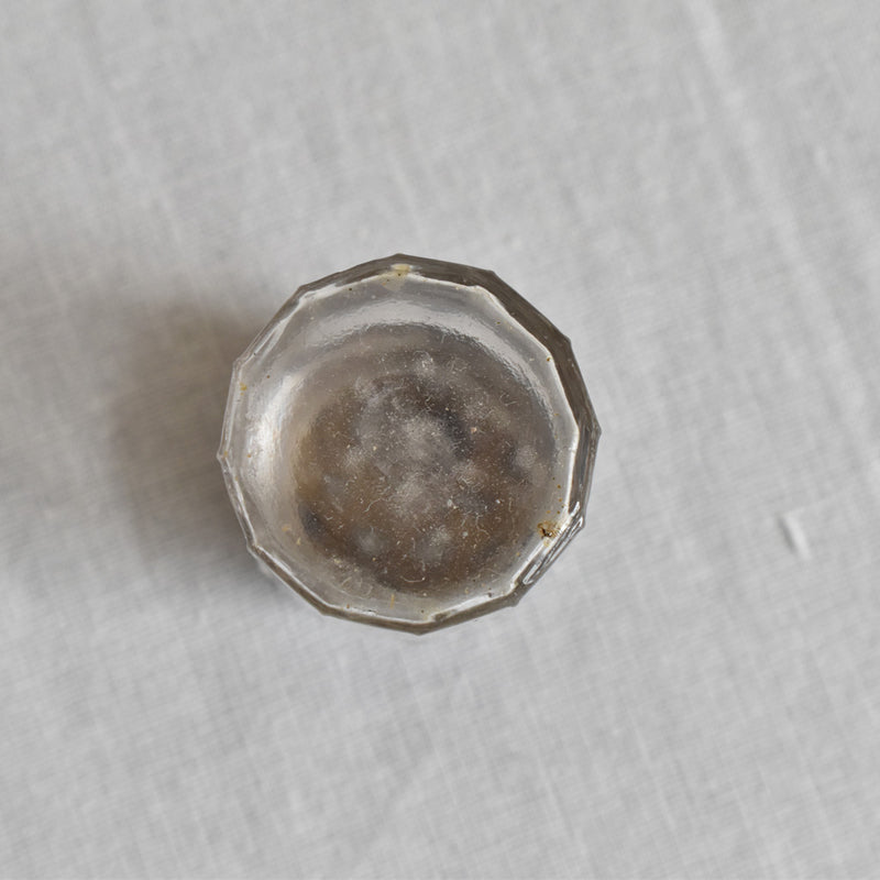 アンティーク　ガラス　ミニソルトキーパー