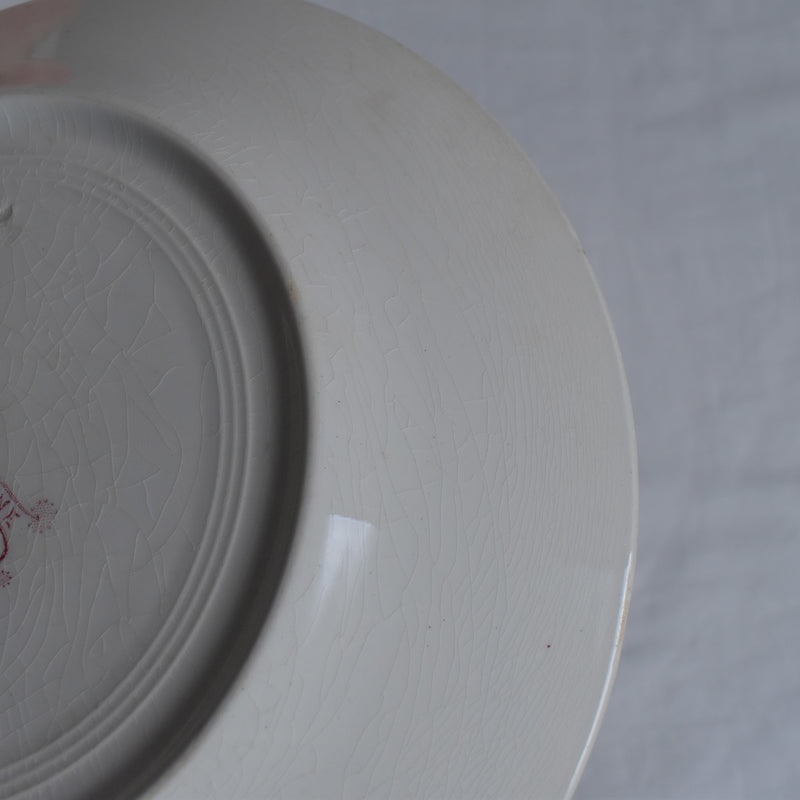 Antique Plate K&G Luneville Platane Y