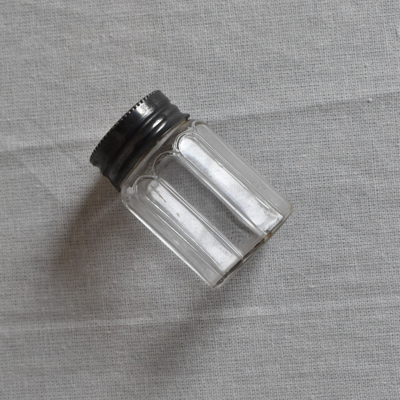 アンティーク　ガラス　ミニソルトキーパー