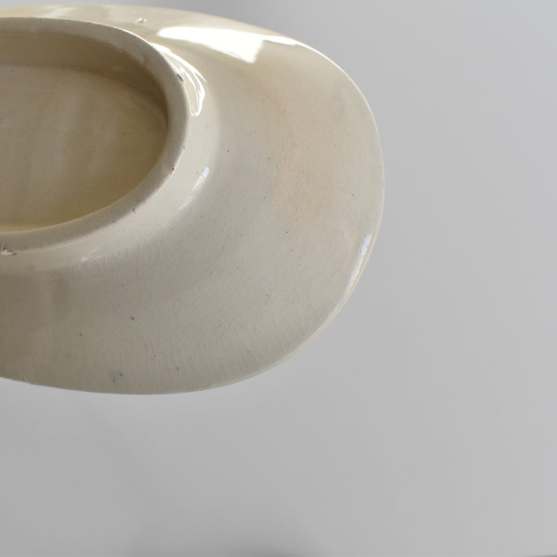Antique Soap Dish Creil Montereau Palmier