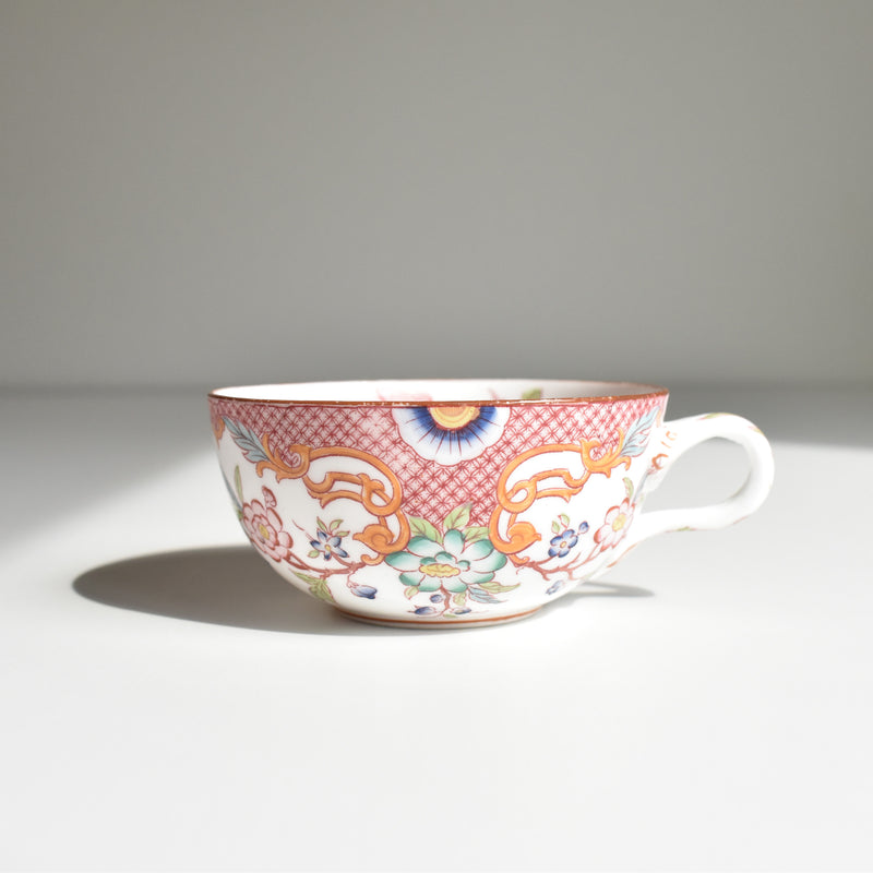 Antique teacup and saucer, Sarreguemines Minton 216 A