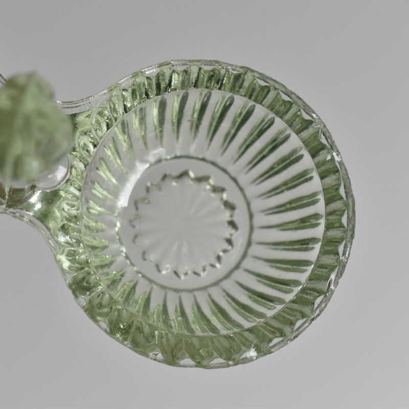 Vintage Glass Salt & Pepper Shakers - Light Green